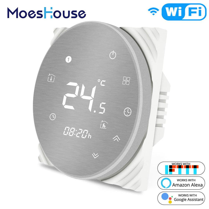 MoesHouse BHT-6000 WiFi Smart Thermostat Water/Electric Floor Heating Water/Gas Boiler Temperature Controller Smart Life/Tuya Weekly Programmable Works with Alexa Google home - MRSLM