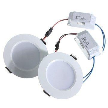 1/5/10pcs 3W Round LED Recessed Ceiling Panel Down Light With Driver - MRSLM