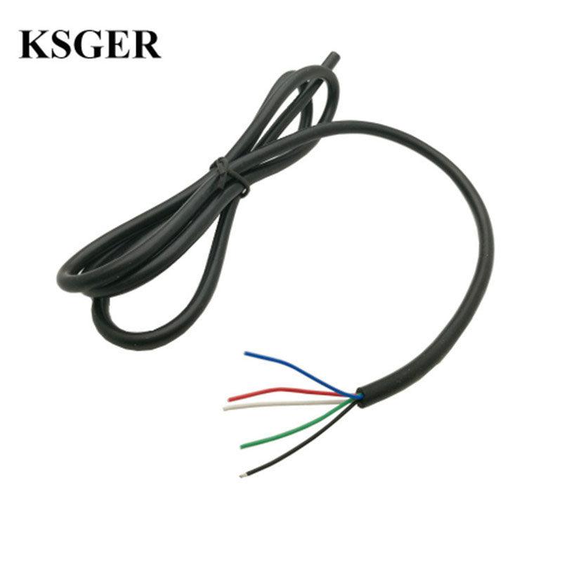 KSGER 5 Core Silicone Cable Wire Electronic Soldering Iron High Temperature Accusing Handle T12 Line Soldering Station Handle - MRSLM