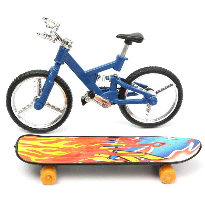 Tech Deck Finger Bike Bicycle & Finger Board Boy Kid Children Wheel Toy Gift - MRSLM