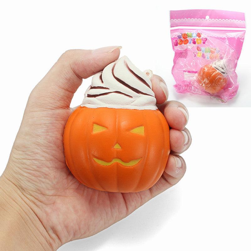 Halloween Squishy Pumpkin Ice Cream 8cm Soft Slow Rising With Packaging Collection Gift Decor Toy - MRSLM