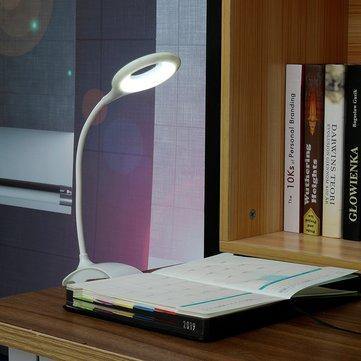 USB LED Reading Light Clip-on Clamp Bed Table Desk Lamp Night Light - MRSLM