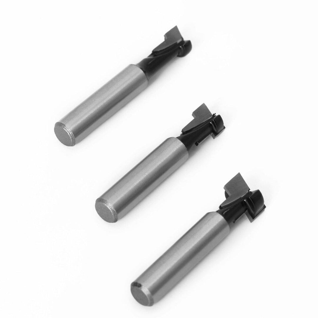 Drillpro 8mm Shank T-Slot Keyhole Cutter Wood Router Bit Carbide Cutter For Wood Hex Bolt T-Track Slotting Milling Cutters - MRSLM