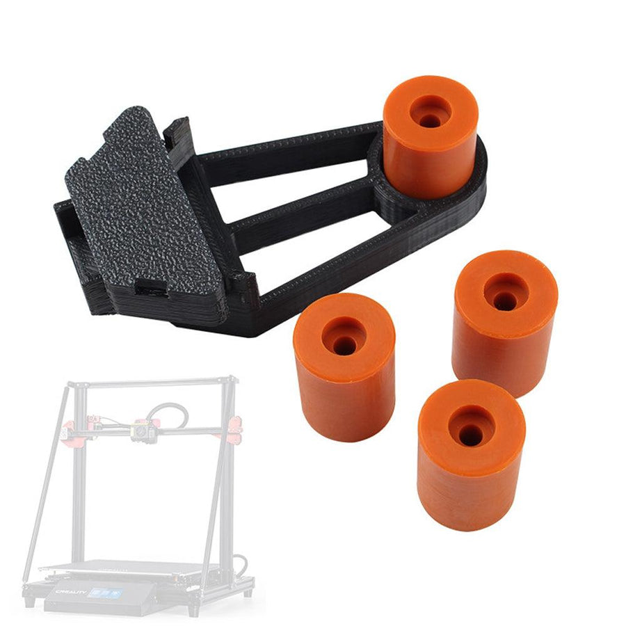 3 High 1 Short Coffee Silicone Hotbed Column with Solid Bed Mount for CR10 Max 3D Printer - MRSLM