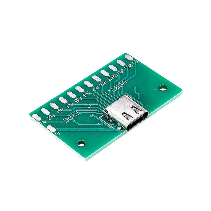 30pcs TYPE-C Female Test Board USB 3.1 with PCB 24P Female Connector Adapter For Measuring Current Conduction - MRSLM