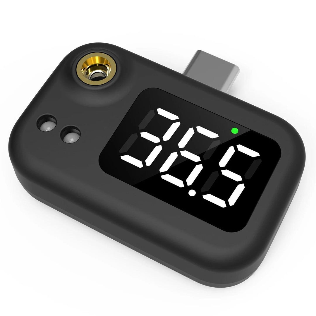 2 In 1 Smart Non-contact Infrared Body Thermometer Finger-Clamp Pulse Oximeter Health Care Set for Elder Men Women Christmas Gift - MRSLM
