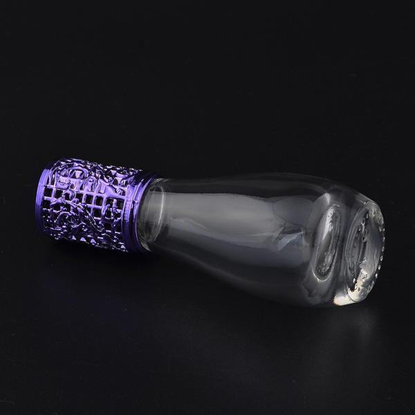 12ml Empty Perfume Bottle Metal Roller Ball Glass Bowling Shape Bottles Refillable Container - MRSLM