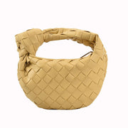 woven small round macaron bag, view 3 - MRSLM