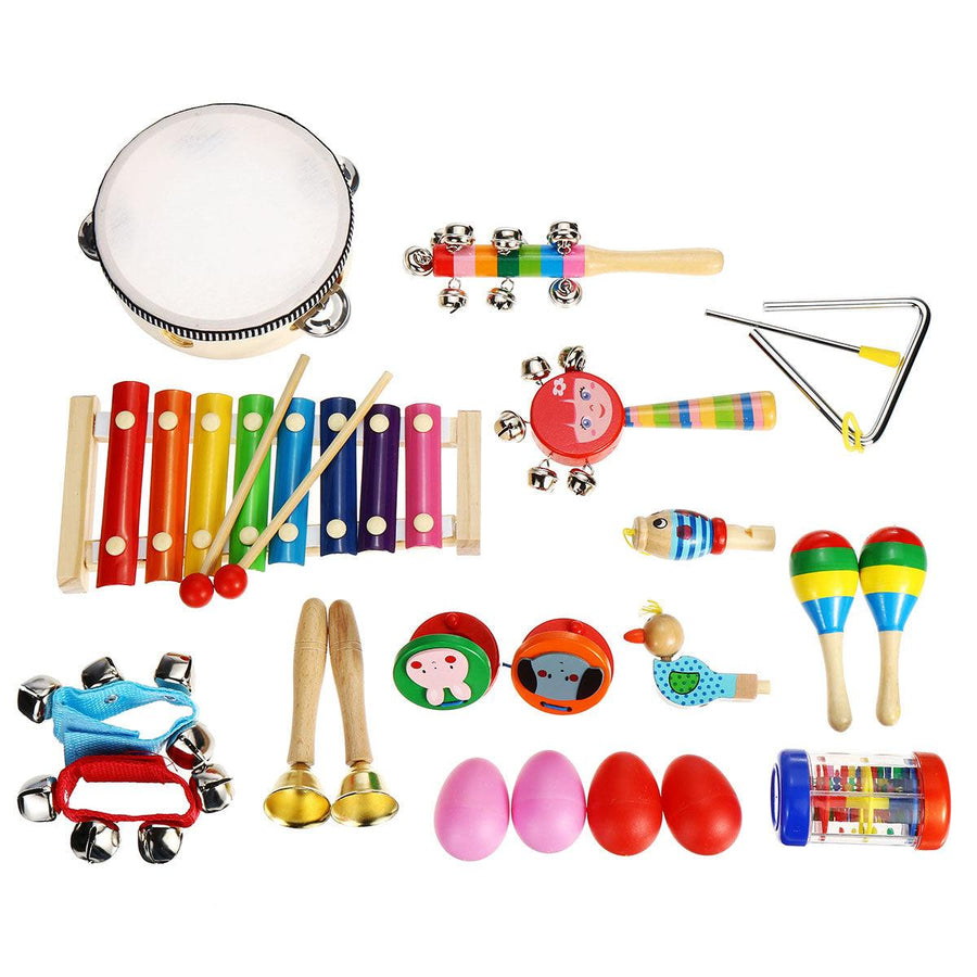 24Pcs/Set Baby Boy Girl Musical Orff Instruments Kit Percussion Children Toy Gifts - MRSLM