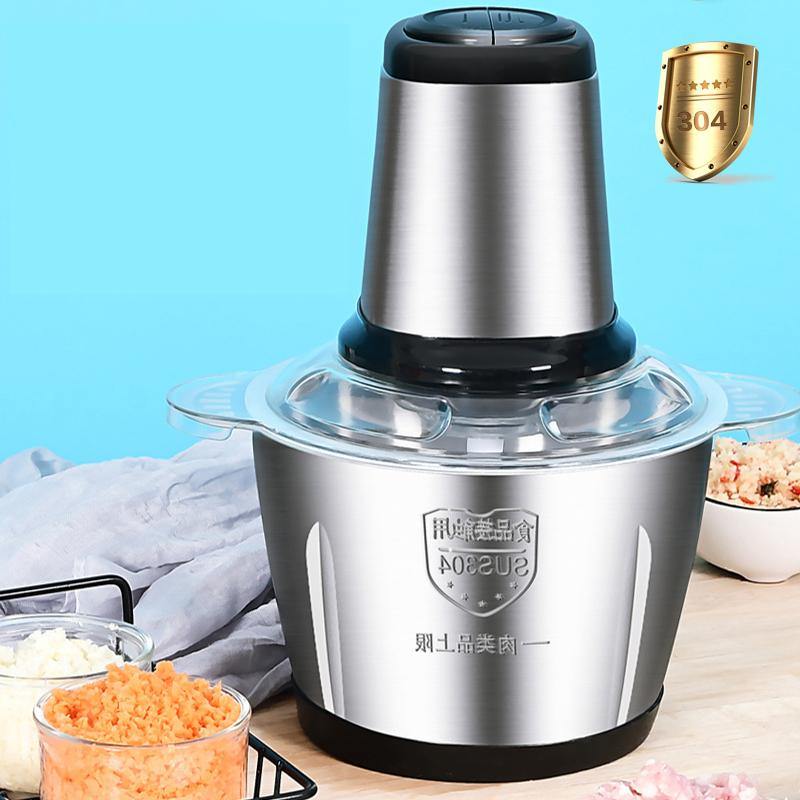 Electric Meat Grinder 500W 2L/3L Stainless Steel Food Chopper Mixing Machine - MRSLM