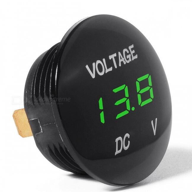 DC 12V-24V Universal Digital LED Display Voltmeter Voltage Meter for Car Motorcycle Auto Truck - MRSLM