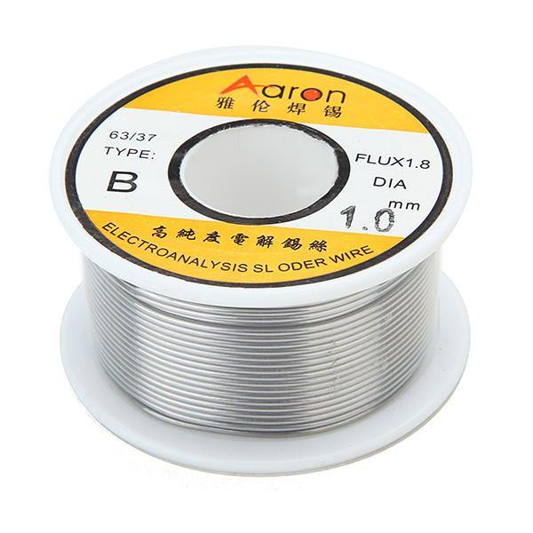 Aron Type-B 100g 63/37 1.0mm Flux1.8 Tin Lead Rosin Core Soldering Iron Wire Reel - MRSLM