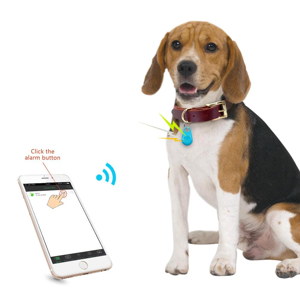 Ranres Pet Smart GPS Tracker Mini Anti-Lost Waterproof Bluetooth Locator Tracer for Pet Dog Cat Kids Car Wallet Key Collar Accessories - MRSLM