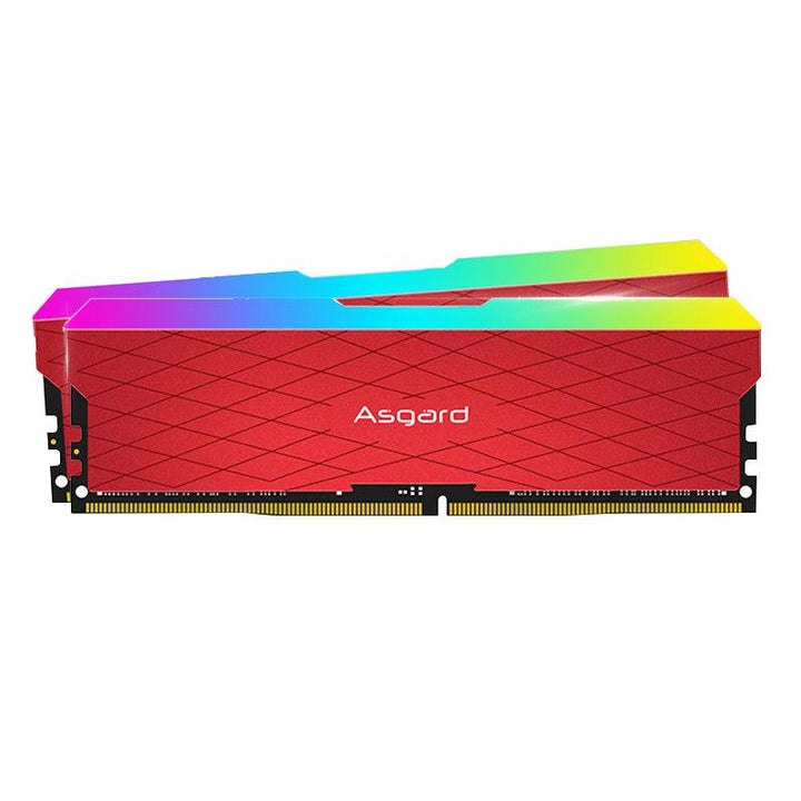 Asgard Loki W2 8Gx2 DDR4 3000MHz Memory RGB Ram 16G DIMM XMP Desktop Memory 1.35V Red Black for ASUS Gigabyte (Red) - MRSLM