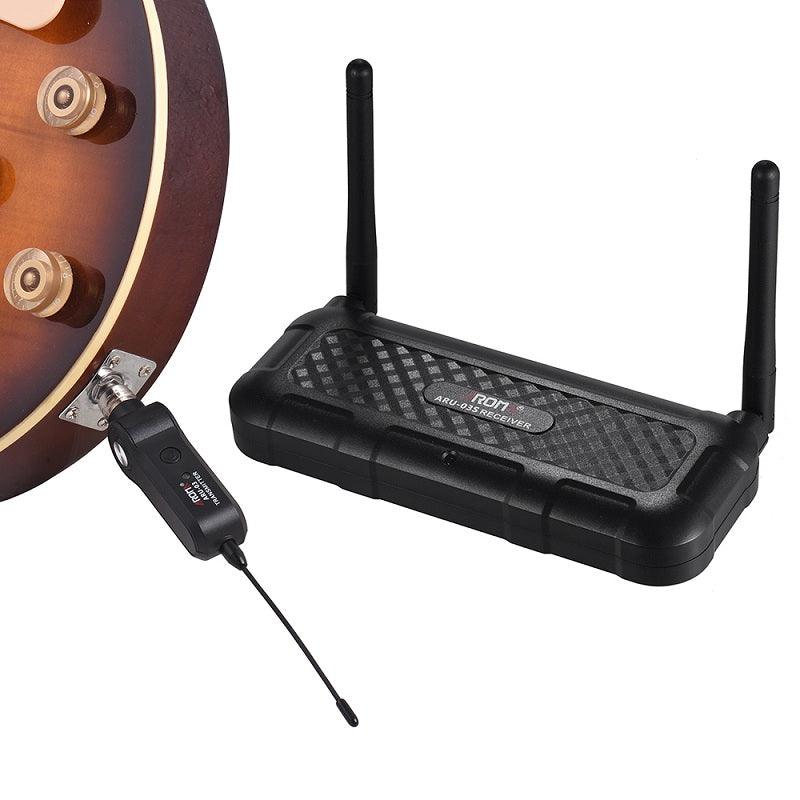 AROMA ARU-03S UHF Wireless Digital Audio Transmission System Transmitter Receiver for Guitar Bass - MRSLM