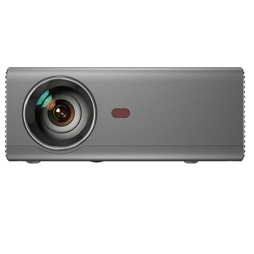 Rigal RD-825 LED Projector 2000 Lumens 1280x720dpi Resolution Support 1080P HD Multi-Functional Projector-Android Version (Silver Grey) - MRSLM
