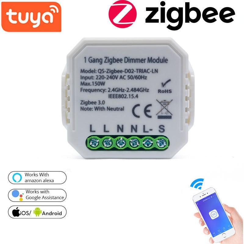 220-240V Tuya Smart Solution 1Gang ZB Dimming Switch Smart Home Modification Module (Zigbee-D02-1C-LN) - MRSLM