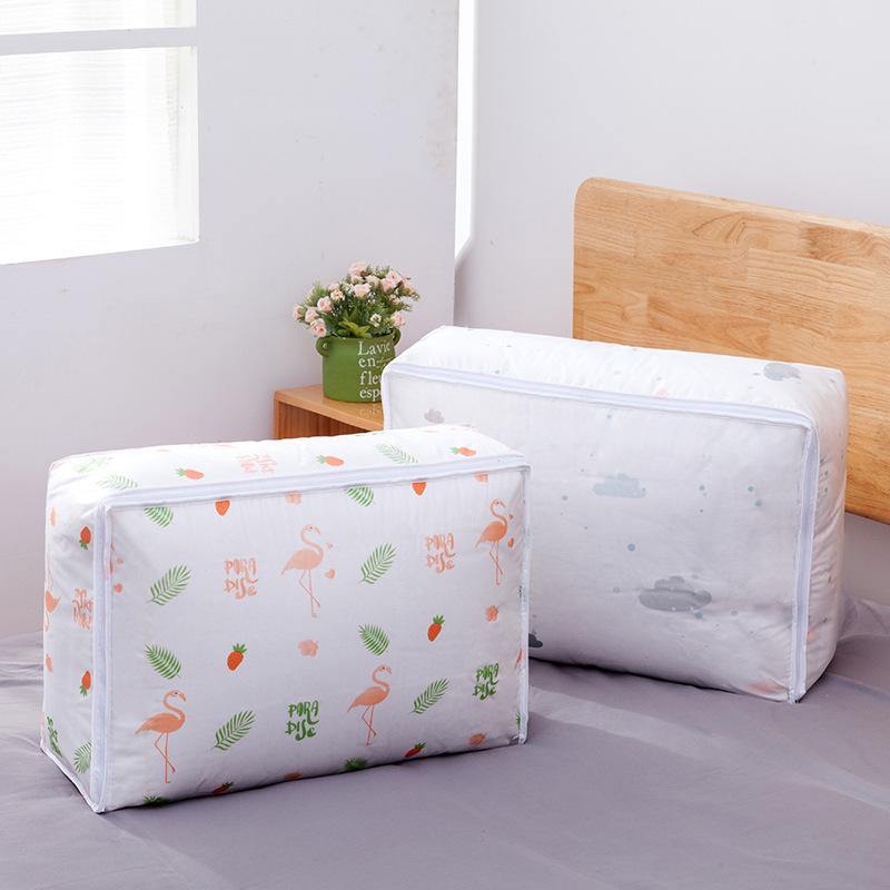 Folding Washable PEVA Quilts Storage Bags Portable House-moving Container Clothes Storage Bag - MRSLM