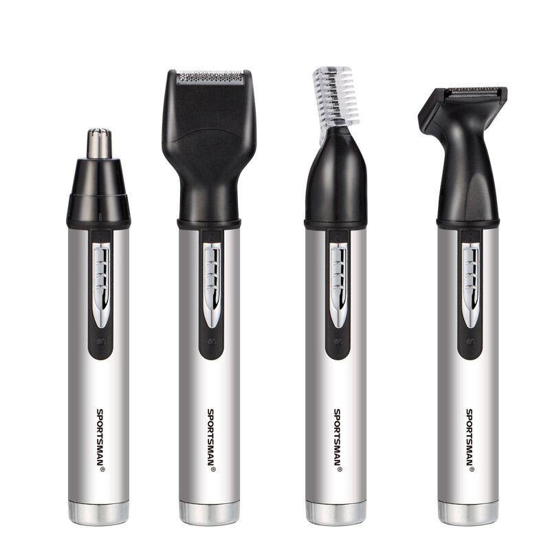 4 In 1 Electric Nose Hair Trimmer Male Rechargeable Hairstyle Mini Hair Shaver - MRSLM