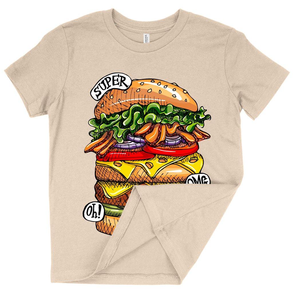 Kids' Burger T-Shirt - Cool Food T-Shirts - MRSLM