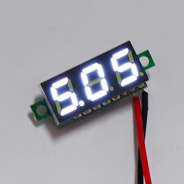 Geekcreit® 0.28 Inch 2.5V-30V Mini Digital Volt Meter Voltage Tester Two Line Voltmeter - MRSLM