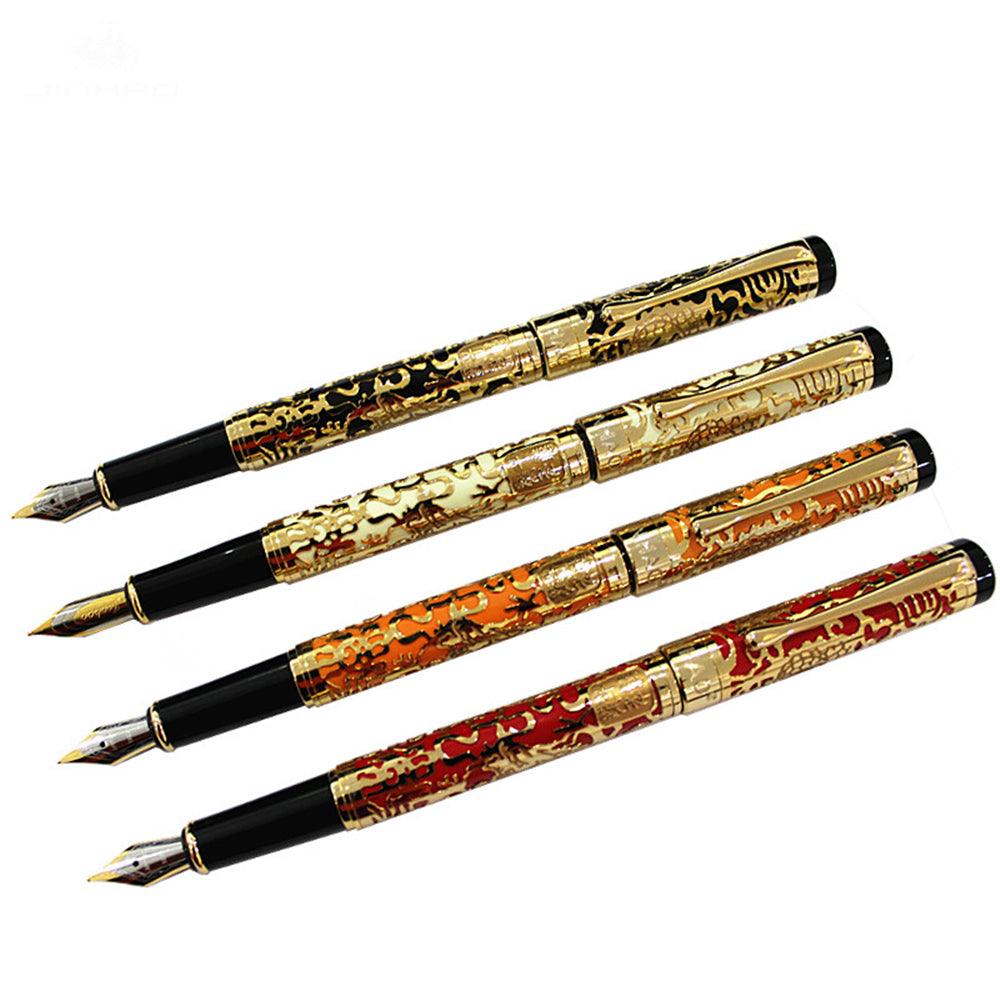 Jinhao 5000 Millennium Dragon Pen 0.5mm Nib Ink Pen Fountain Pen Luxury Metal Golden Nib For Office Writing - MRSLM