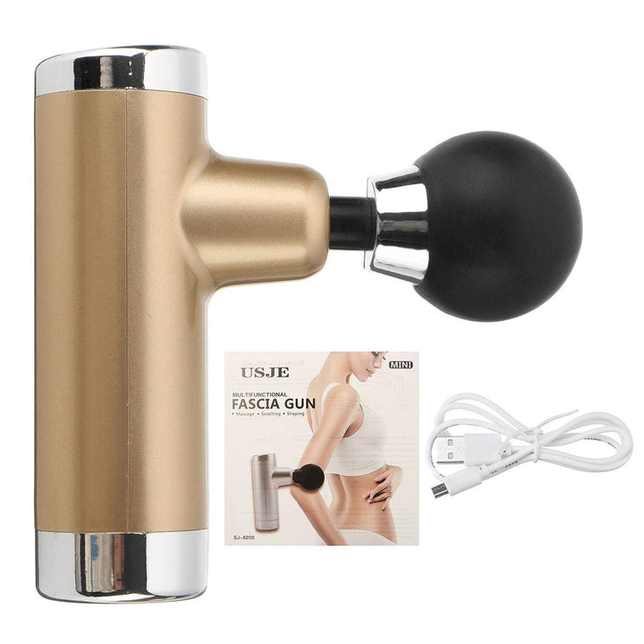 Cordless Mini Pocket Fascia Massage Guns 5 Gears USB Rechargeable 2000mAh Full Body Massager - MRSLM