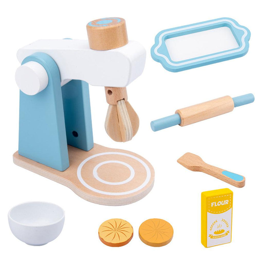 Baby Wooden Kitchen Toy Machine Food Mixer for Kids Pretend Play Educational Toy Children Party Decoration Birthday Gift - MRSLM
