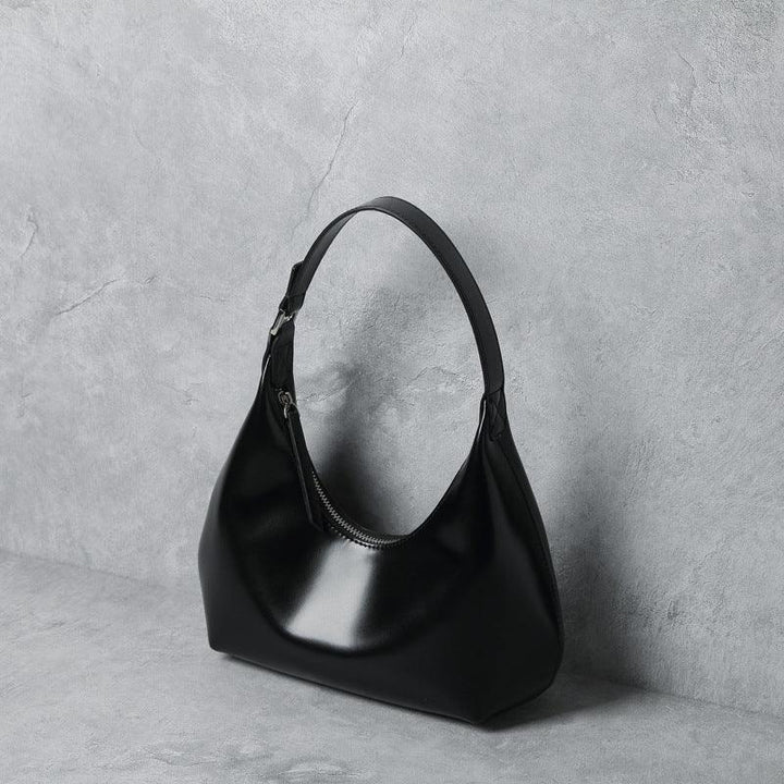 Fashionable And Simple Armpit One-shoulder Portable Cowhide Bag - MRSLM