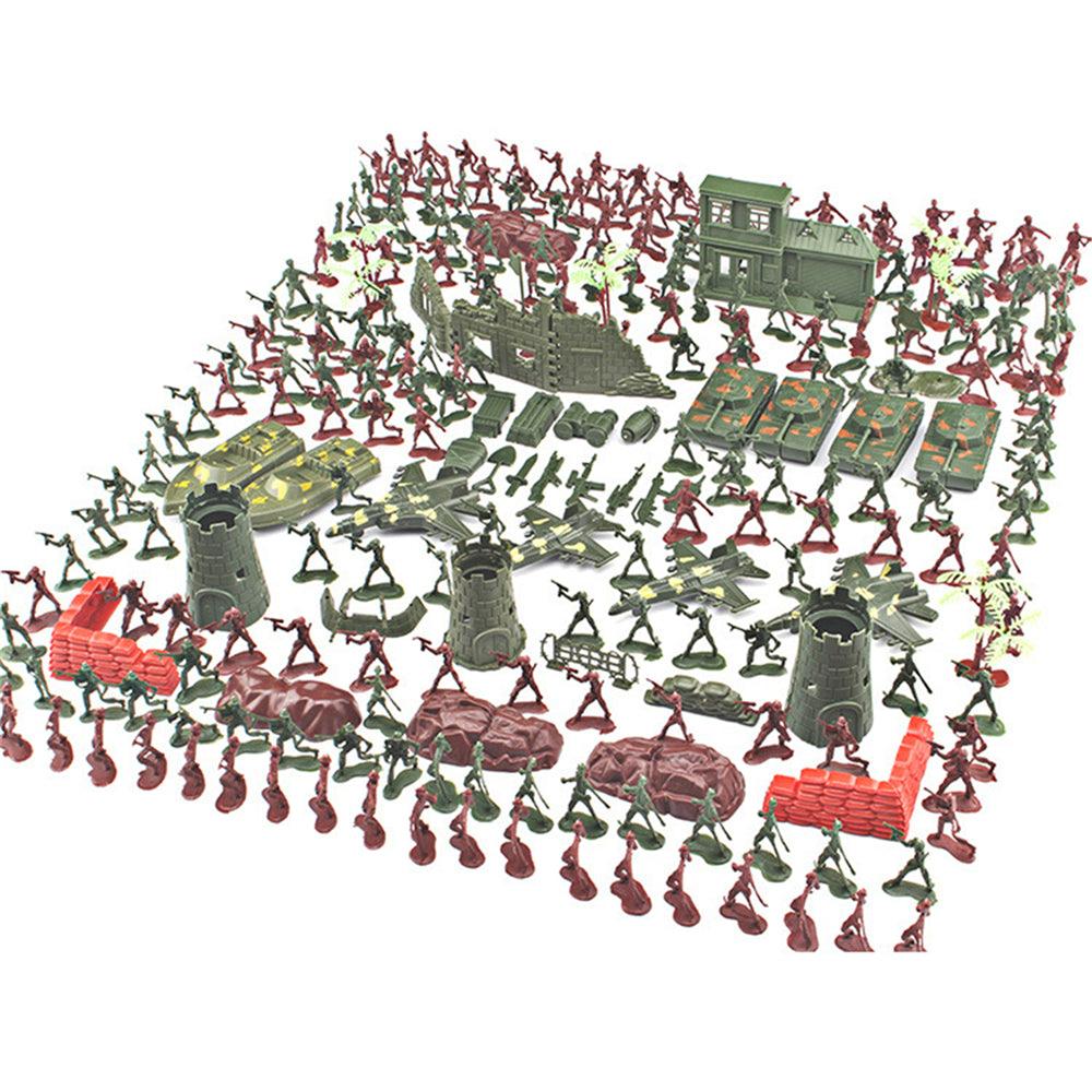 290PCS 4cm Military Model Toys Simulated Army Base for Children Toys - MRSLM