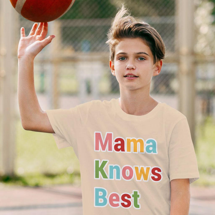 Mama Knows Best Kids' T-Shirt - Colorful T-Shirt - Cute Tee Shirt for Kids - MRSLM