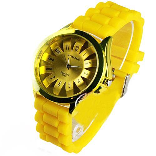 Unisex Fashion Silicone Strap Arabic Numerals Quartz Sports Jelly Wrist Watch - MRSLM
