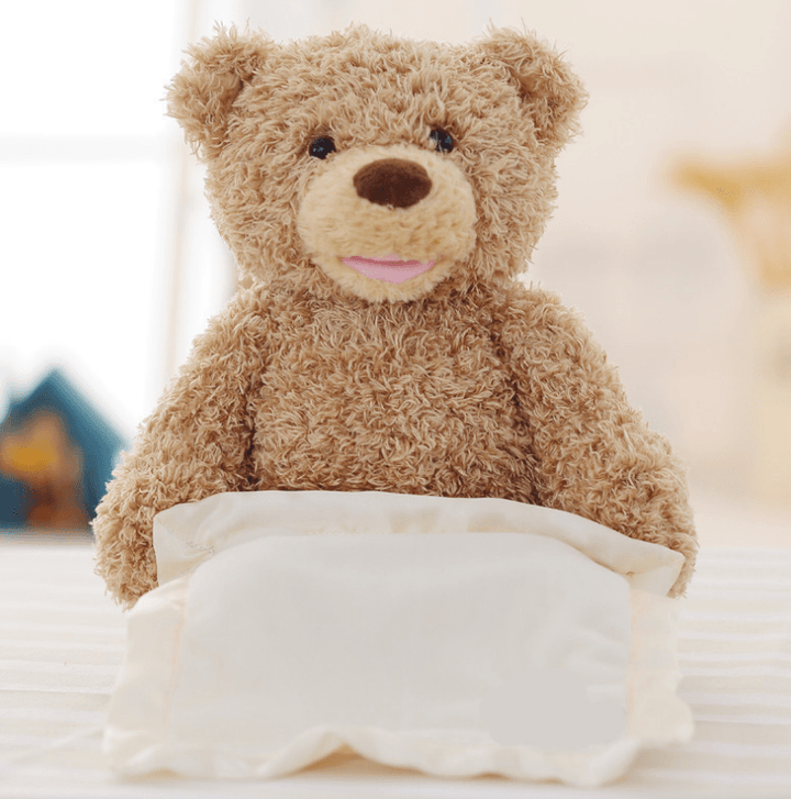 Plush Toy Scarf Bear Interactive Toy Cute Plush Bear - MRSLM