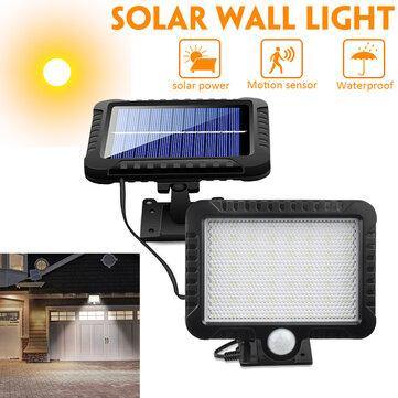 56 LED Solar Power Light PIR Motion Sensor Security Waterproof Outdoor Solar Lights Garden Wall Lamp - MRSLM