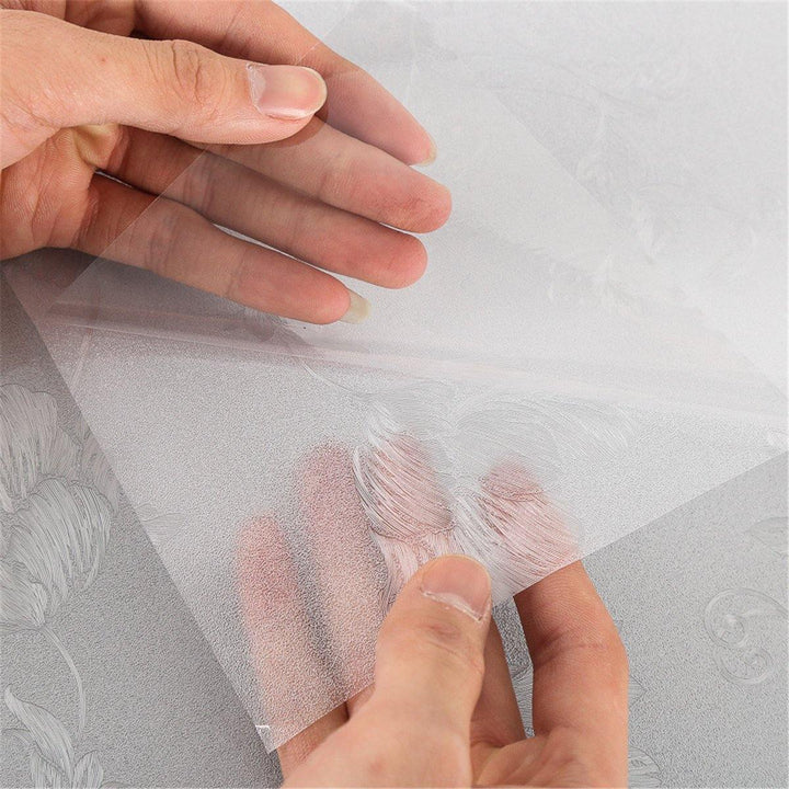 45 x 200cm Waterproof PVC Frosted Window Film Sticker Window Privacy Cling Heat insulated Self Adhesive Decorative Stickers - MRSLM