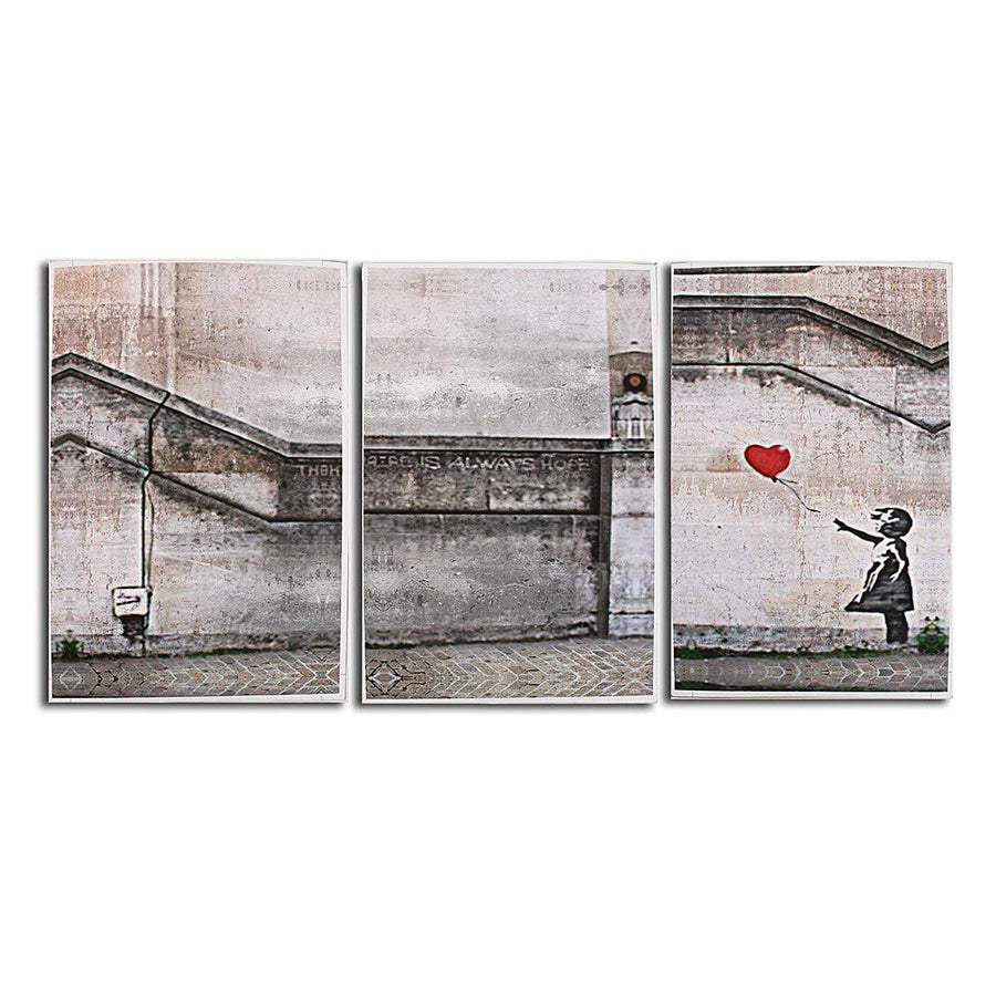 3 Piece Large Black and White Decorative Painting Modern Sofa Background Wall Painting 40*60cm no Frame - MRSLM