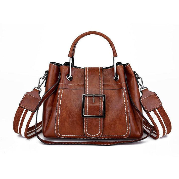 Women Handbag Ladies Soft Pu Leather Bag Pin Type - MRSLM