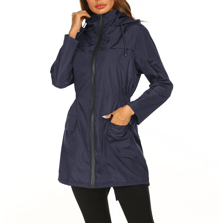 Waterproof Light Raincoat Hooded Windbreaker Mountaineering Jacket Women's Jacket - MRSLM