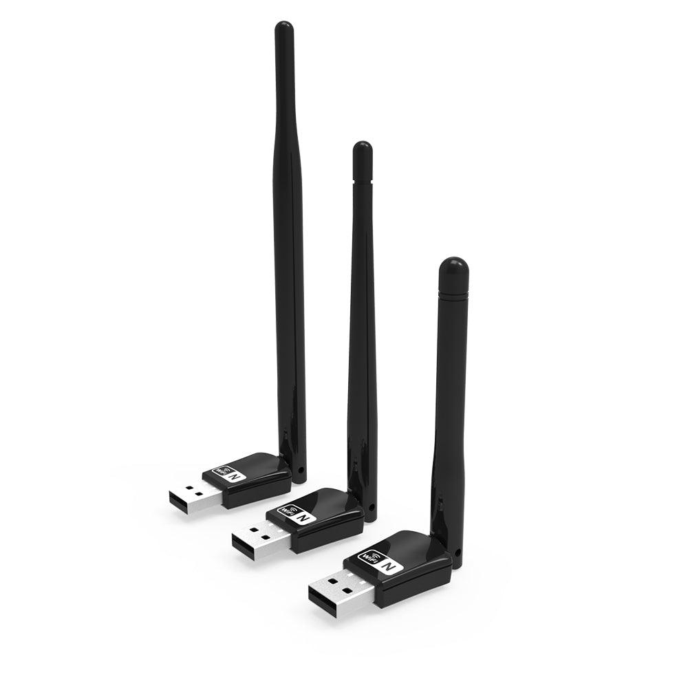 PIX-LINK 150Mbps Wireless-N Adapter USB2.0 Network Card WiFi Adapter Networking Adapter 2.4GHz AP Antenna - MRSLM