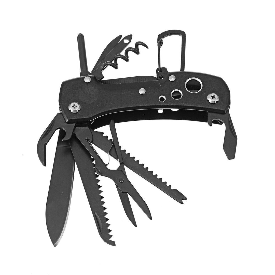 12 in 1 Outdoor Combination Tool Multifunctional Knife Portable Multi-Operated Camping Mini Folding Knife - MRSLM