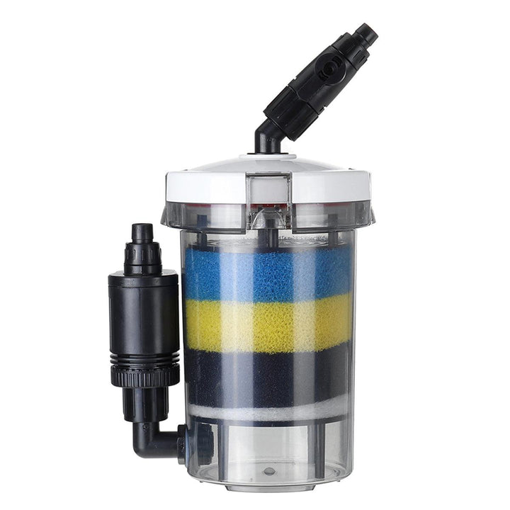 220V Aquarium External Canister Filter Fish Water Tank Air Pump Sponge Pond 800L/H - MRSLM