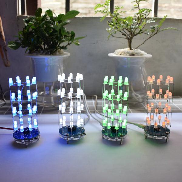 Geekcreit® DIY Mini Star Flashing LED Cylinder Kit With 23 Flashing Mode - MRSLM