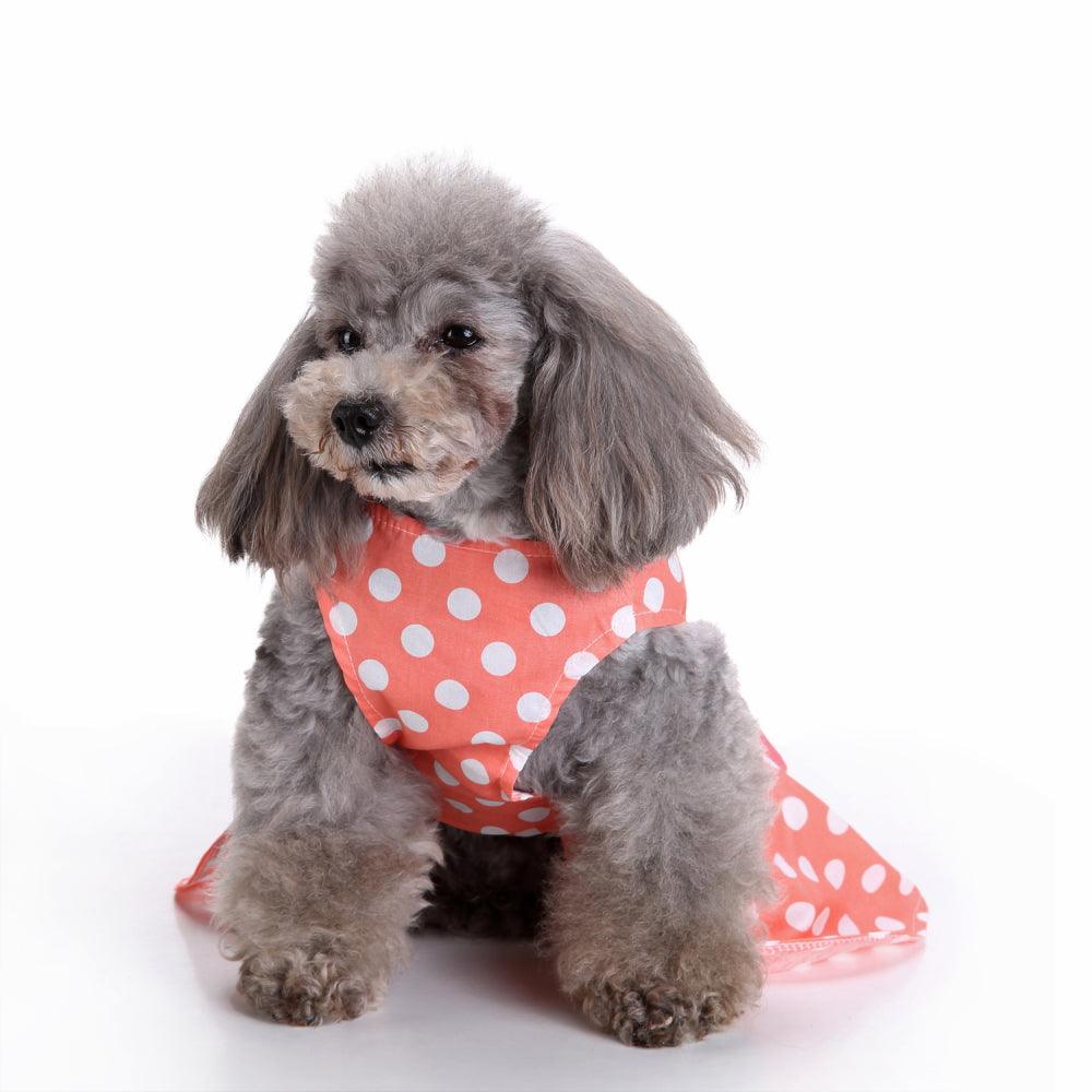 Vintage Polka Dot Pet Clothes for Dog Dress Cat Vest Shirts - MRSLM