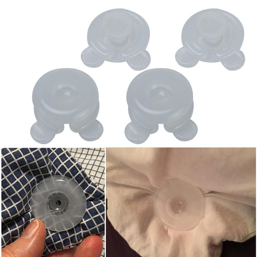 4Pcs Blankets Quilt Bed Sheet Clips Fixer Durable Plastic Leaf Comforter Bed Duvet Donuts Holders - MRSLM