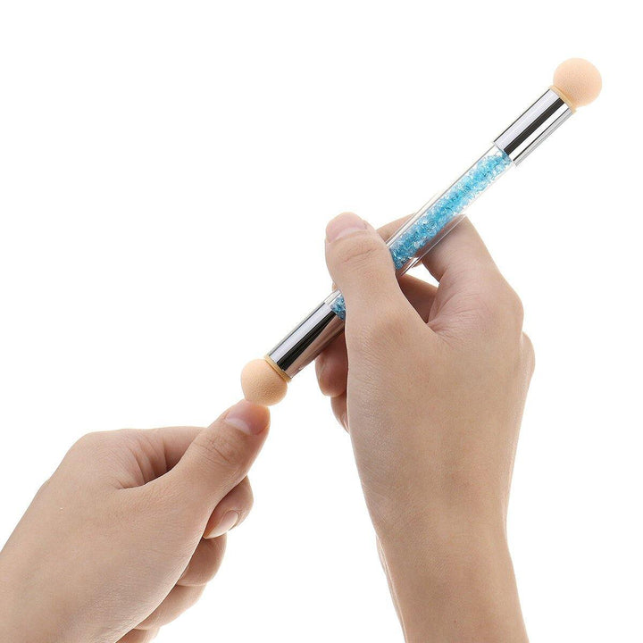 6Pcs Nail Tool Gradient Pen Halo Pen Light Therapy Point Color Glue Sponge Pen Double Head - MRSLM