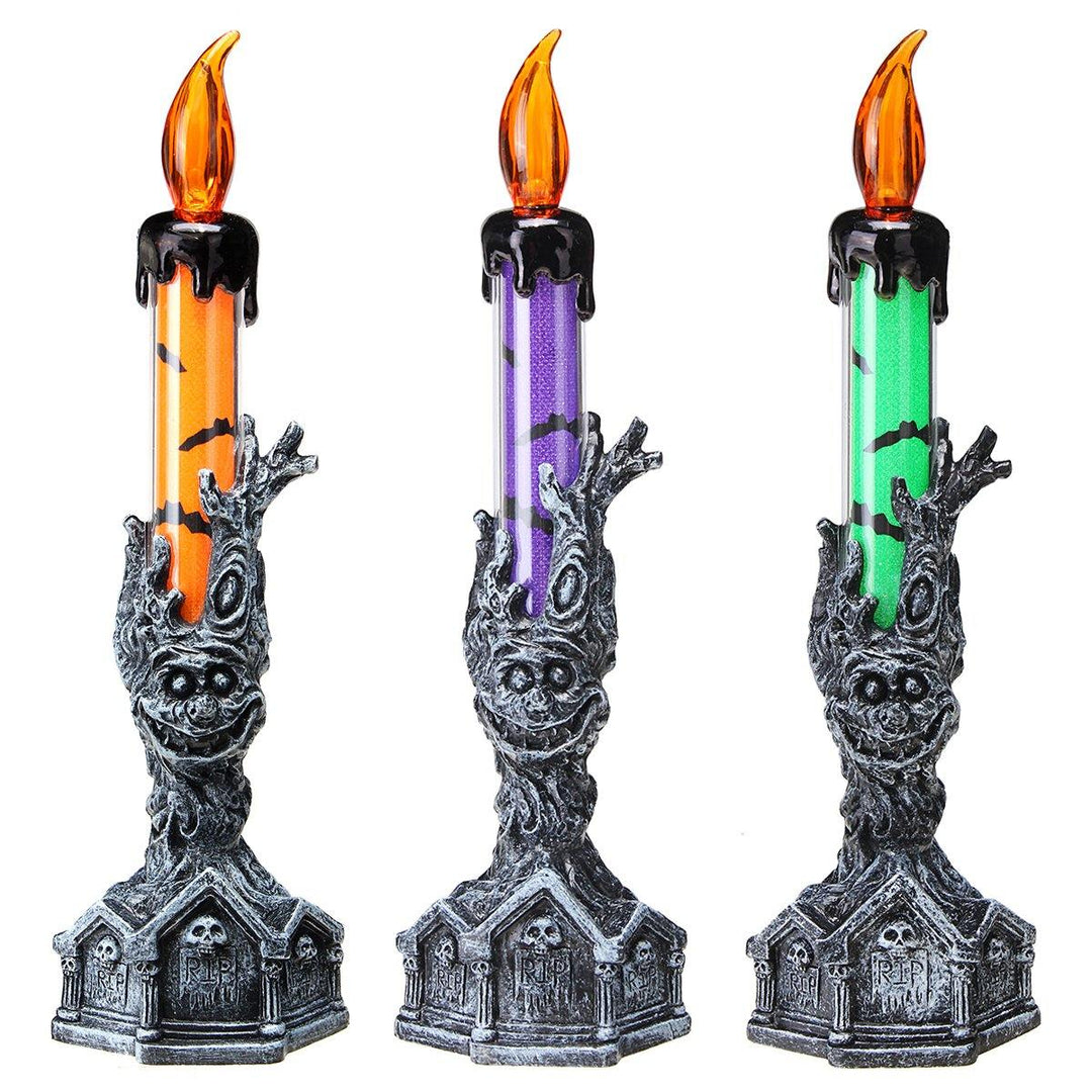 Halloween Skull Skeletal Hand Stand LED Candle Light Party Decorations - MRSLM