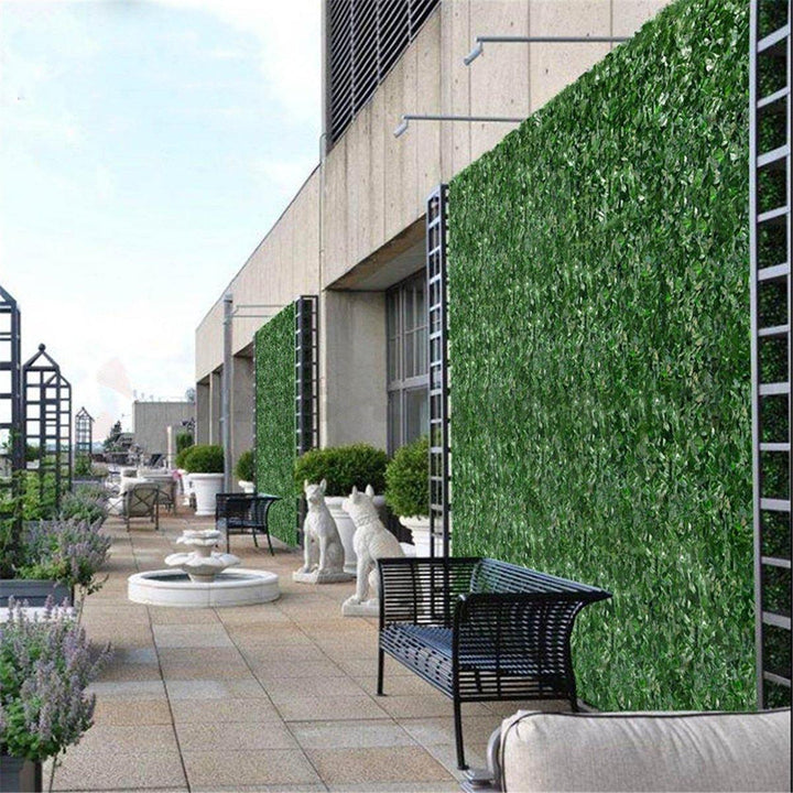 Expanding 1*3M Artificial Lvy Leaf Wall Fence Green Garden Screen Hedge Decorations - MRSLM