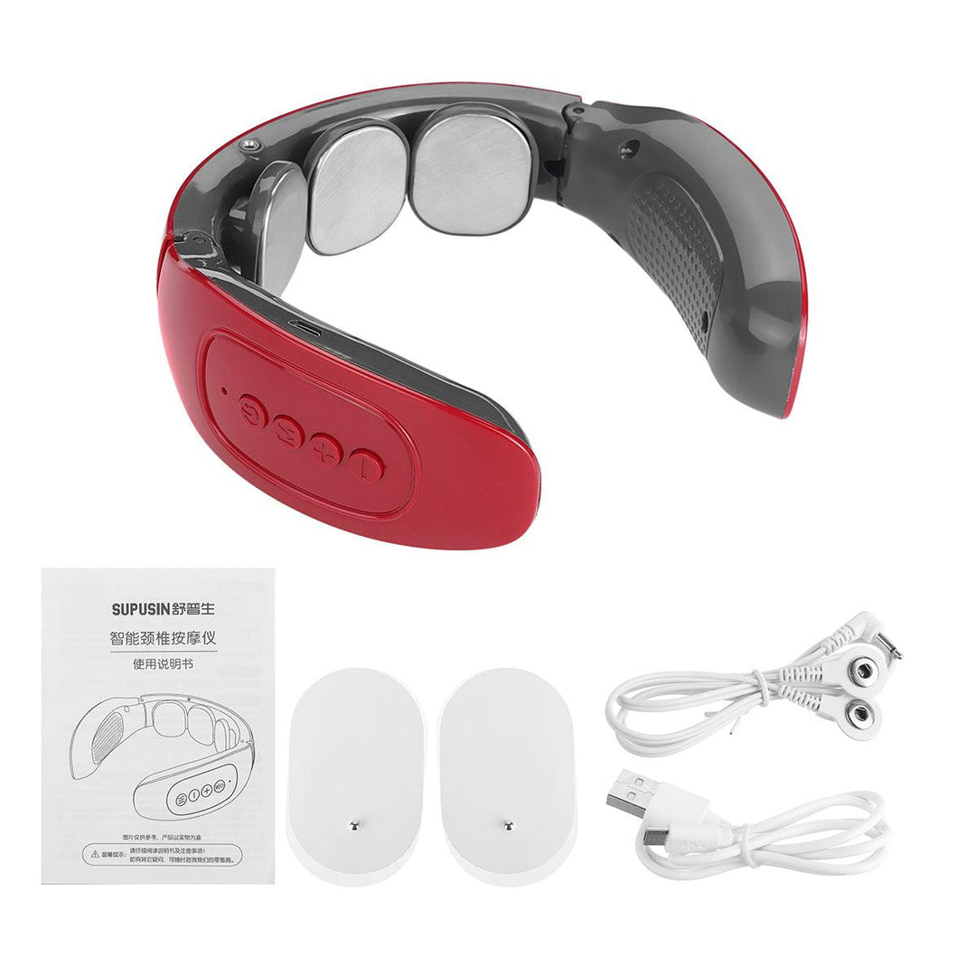 6/3 Head USB Wireless Neck Electric Massager Cervical Infrared Heating Vibration Massage - MRSLM