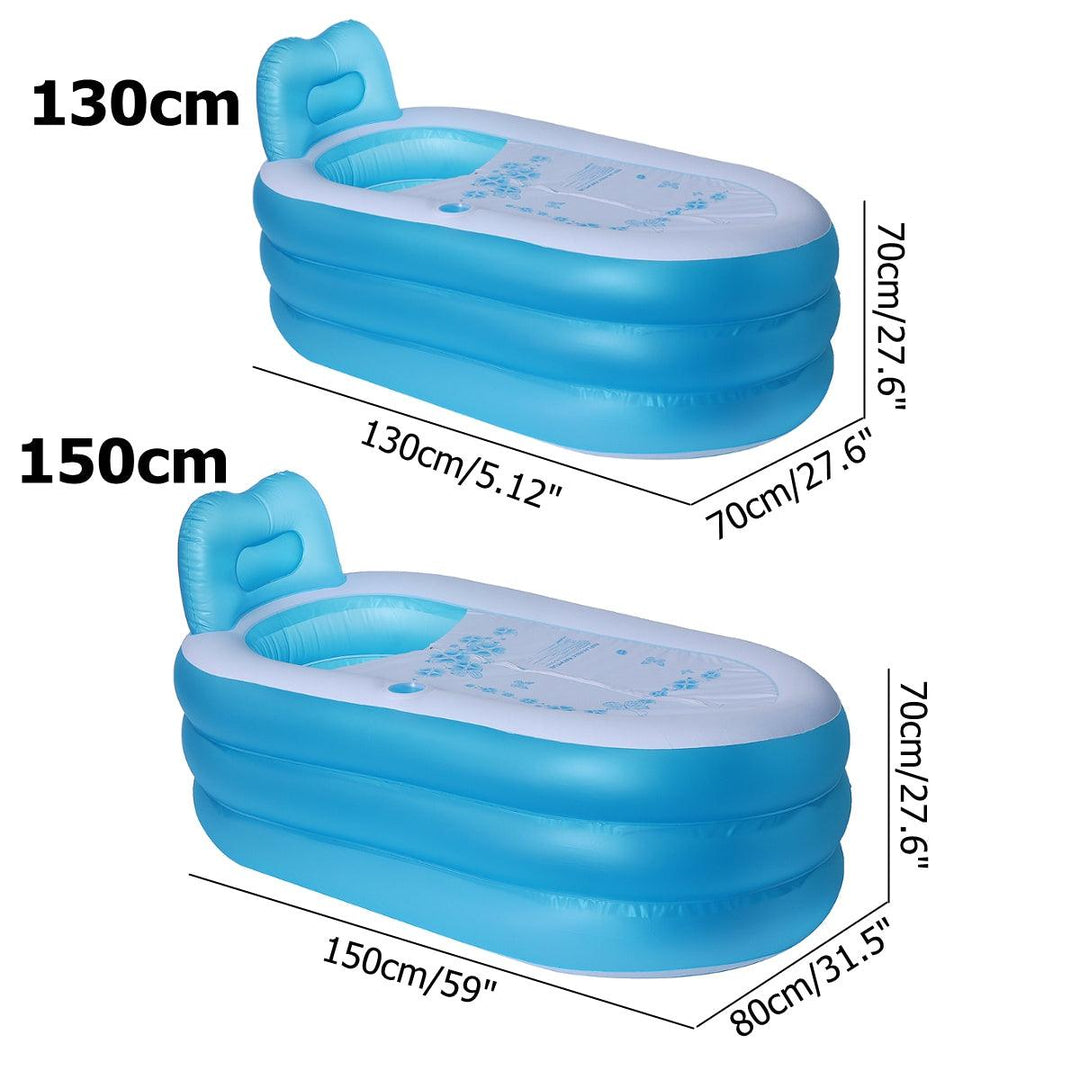 30/150CM Inflatable Bathtub Thicken Insulation Sauna Folding Bath Bucket - MRSLM