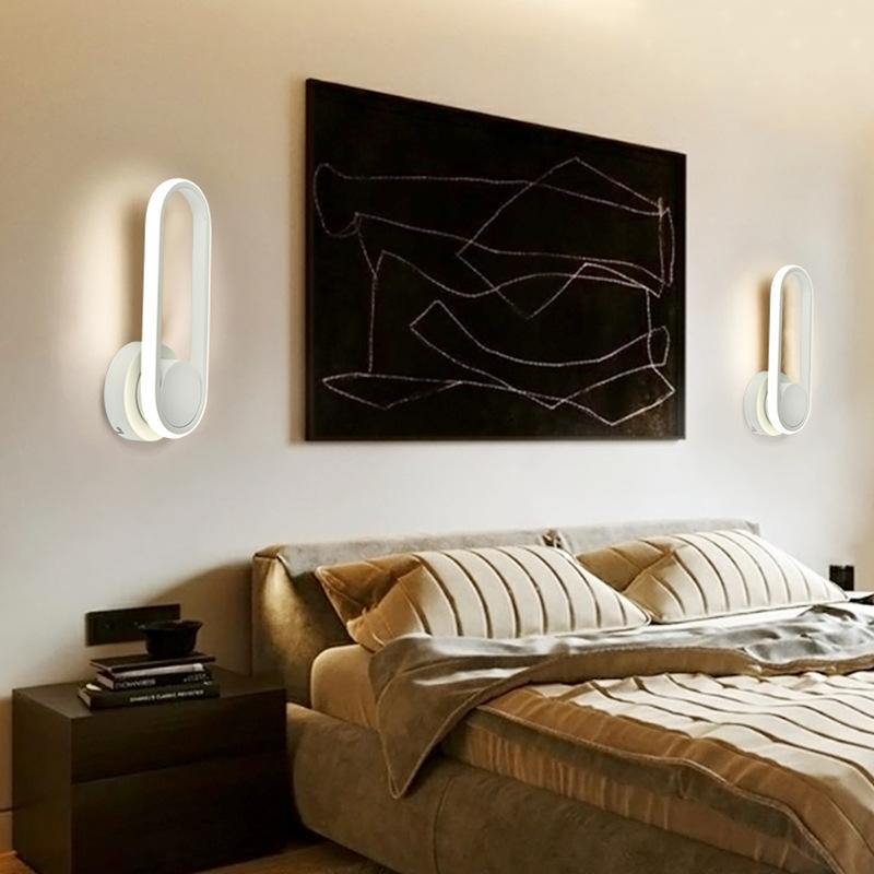 Bedside Bedroom Wall Lamp Indoor Rotatable Acrylic Led Wall Lamp - MRSLM